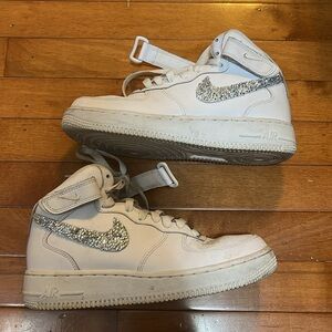 Sparkly Nike Air Force ones